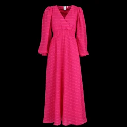 Belle Dots Maxikjole - Pink Peacock