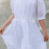 Belle Flower Barnekjole - Bright White