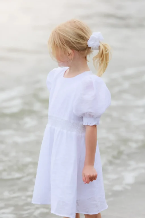 Belle Flower Barnekjole - Bright White