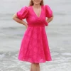 Belle Flower Kjole - Pink Peacock
