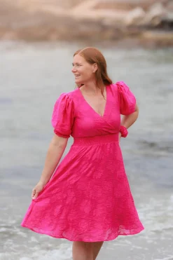 Belle Flower Kjole - Pink Peacock