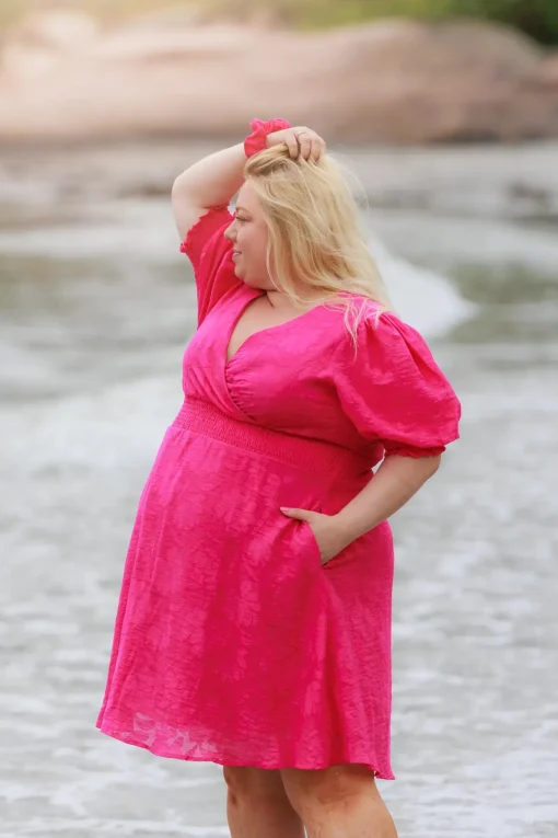 Belle Flower Kjole - Pink Peacock
