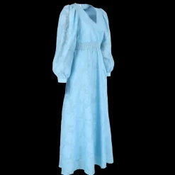 Belle Flower Maxikjole - Airy Blue