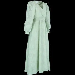 Belle Flower Maxikjole - Smoke Green