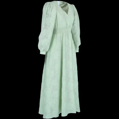 Belle Flower Maxikjole - Smoke Green