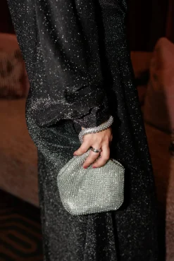 Belle Glitter maxikjole - Svart