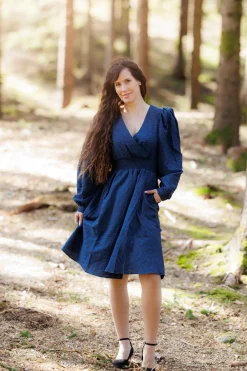 Belle Kjole - Marineblå