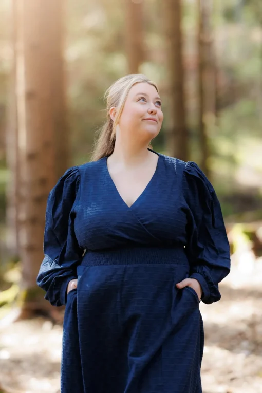 Belle Kjole - Marineblå
