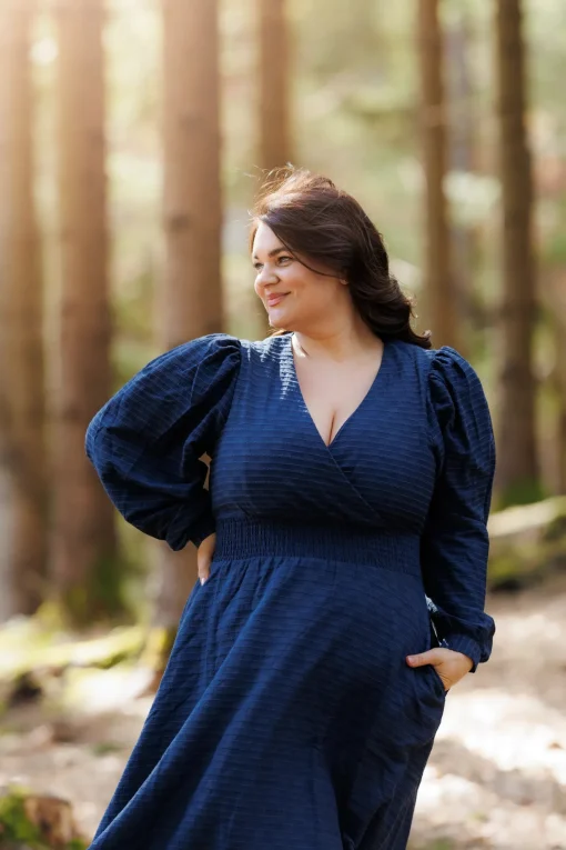Belle Kjole - Marineblå