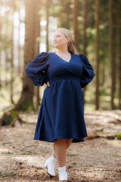 Belle Kjole - Marineblå