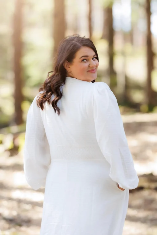 Belle Maxikjole - Bright White