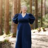 Belle Maxikjole - Marineblå