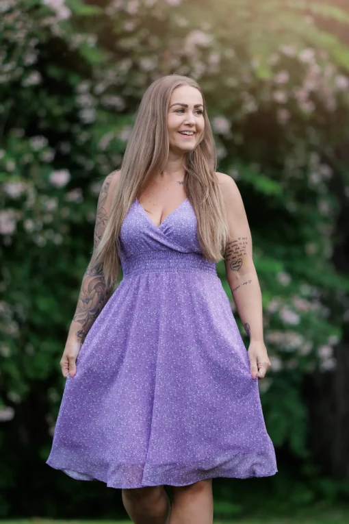 Belle stroppekjole - Lilla