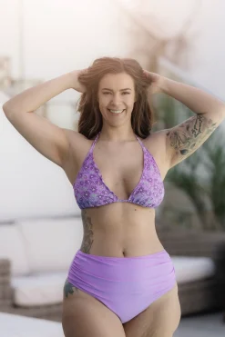 Cuba Ruffles bikinitopp - Lilla - Daisy