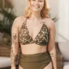 Cuba Ruffles bikinitopp - Grønn - Buttercups