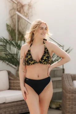 Cuba Ruffles bikinitopp - Svart - Buttercups