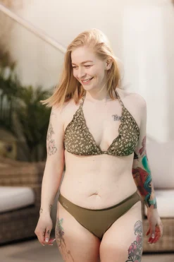Cuba Ruffles bikinitopp - Grønn - Dalia