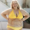 Cuba Ruffles bikinitopp - Gul - Pansy