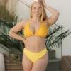 Cuba Ruffles bikinitopp - Gul - Meadow