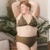 Cuba Ruffles bikinitopp - Grønn - Lilly