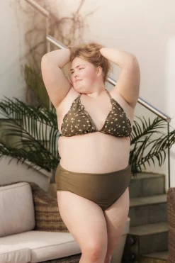 Cuba Ruffles bikinitopp - Grønn - Lilly