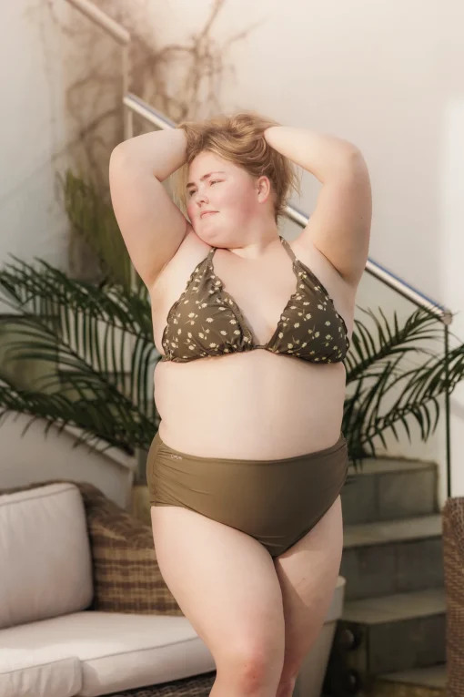 Cuba Ruffles bikinitopp - Grønn - Lilly
