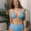 Cuba Ruffles bikinitopp - Lyseblå - Dalia