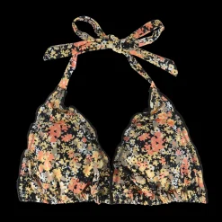 Cuba Ruffles bikinitopp - Svart - Flowerpower
