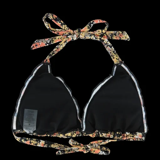 Cuba Ruffles bikinitopp - Svart - Flowerpower