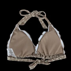 Cuba Ruffles bikinitopp - Mørk beige - Dalia