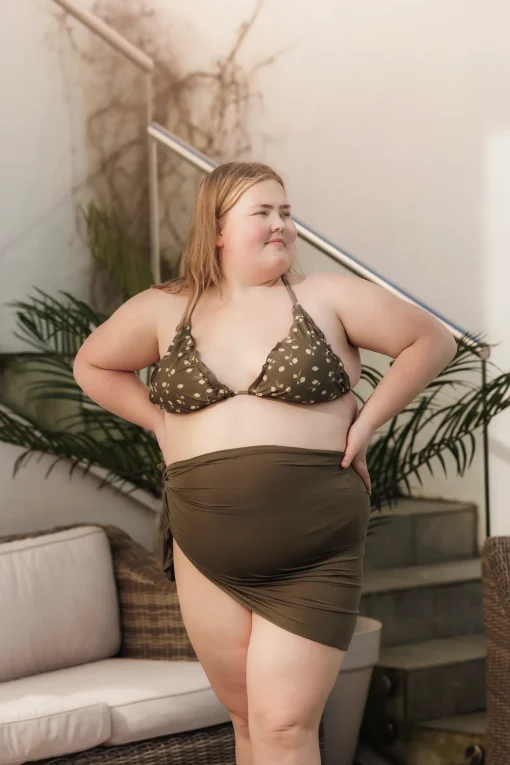 Cuba Ruffles bikinitopp - Grønn - Lilly
