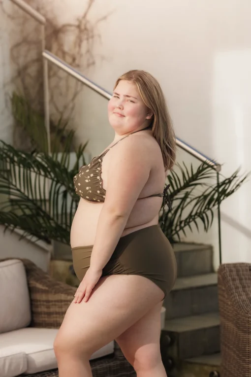 Cuba Ruffles bikinitopp - Grønn - Lilly