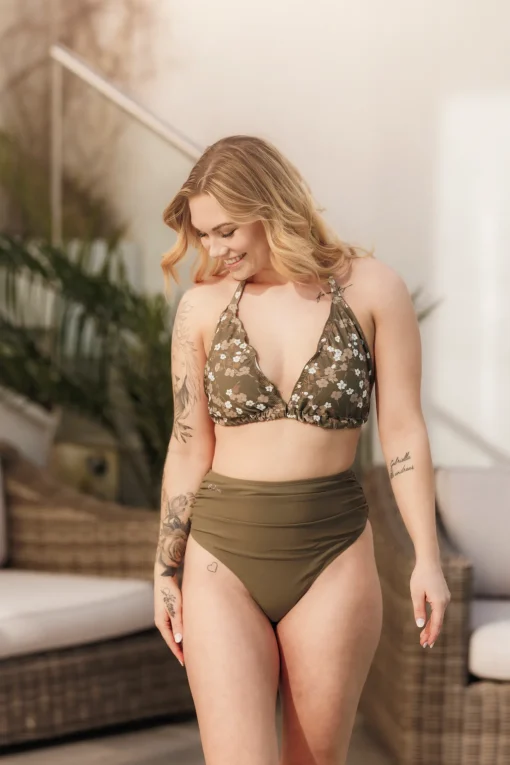 Cuba Ruffles bikinitopp - Grønn - Buttercups