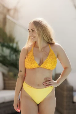 Cuba Ruffles bikinitopp - Gul - Meadow