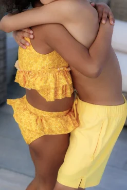 David badeshorts Kids - Gul