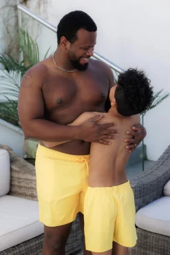 David badeshorts Kids - Gul