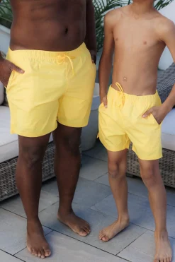 David badeshorts Kids - Gul