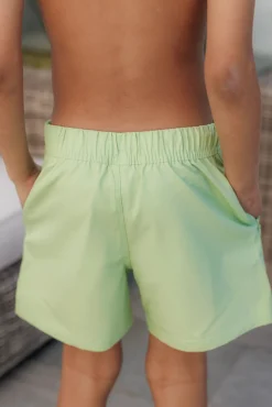 David badeshorts Kids - Pastellgrønn