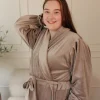Fluffy Morgenkåpe - Beige