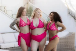 High Waist Bikini String - Rosa