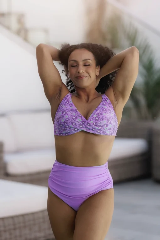 High Waist bikinitruse - Lilla