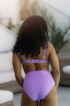 High Waist bikinitruse - Lilla
