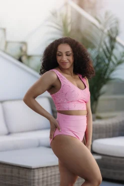 High Waist bikinitruse - Lyserosa