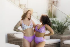 High Waist bikinitruse - Lilla