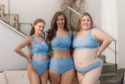 High Waist bikinitruse - Lyseblå
