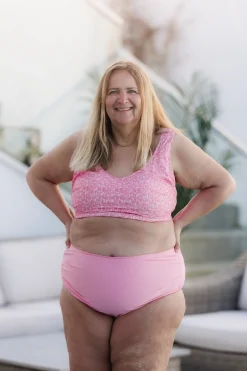 High Waist bikinitruse - Lyserosa