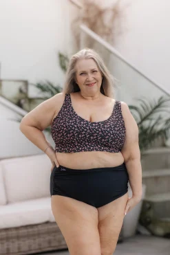 High Waist bikinitruse - Svart