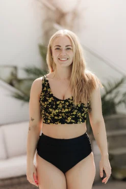 High Waist bikinitruse - Svart
