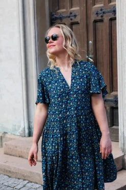 Iselin kjole - Mørkeblå