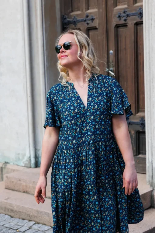 Iselin kjole - Mørkeblå